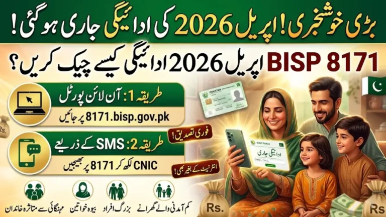 BISP 8171 April 2026 Payment Check