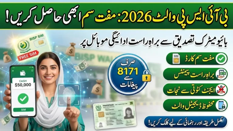 Get Free SIM for BISP Wallet 2026